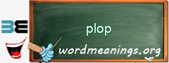 WordMeaning blackboard for plop